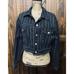 PacSun Black Jean Jacket Size M/L